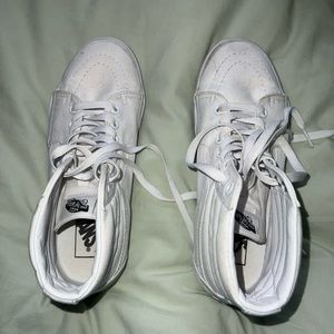 Hi Rise White Vans. Gently used